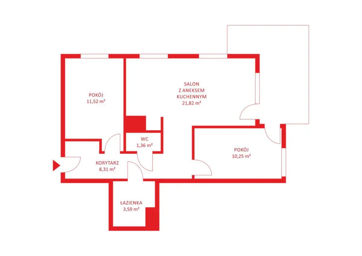 Apartament 3 pokojowy - Osiedle Paryskie