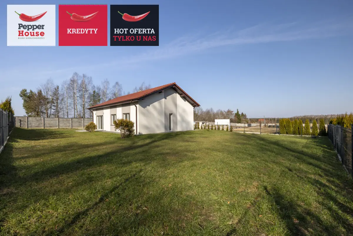 Parterowy dom w otulinie lasu Żuławka