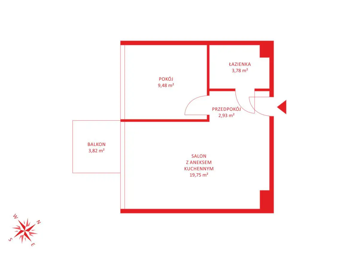 NOWOCZESNE OSIEDLE 35,90 m2 - Z BALKONEM
