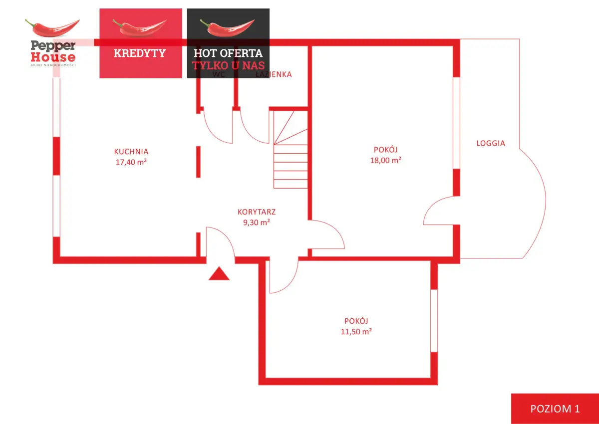 4 pokoje dwa poziomy Fikakowo Gdynia