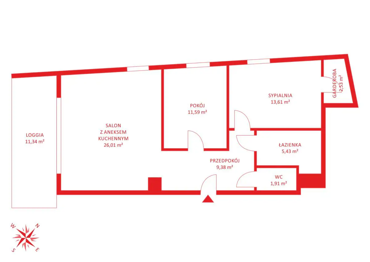 Mieszkanie na sprzedaż, 3 pokoje, 70,46m2, Gdynia, Zwycięstwa