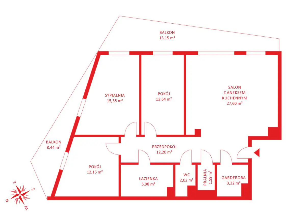 Mieszkanie na sprzedaż, 4 pokoje, 92,85m2, Gdynia, Zwycięstwa