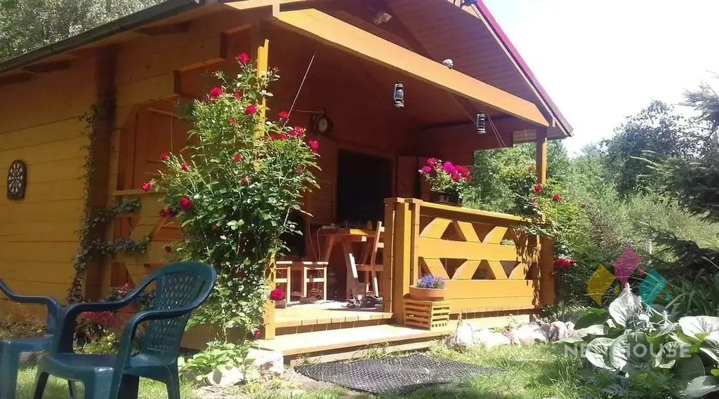 Domek rekreacyjny, staw, blisko Lidzbarka