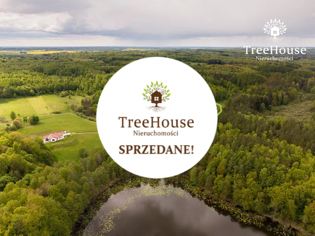 Działki w otulinie lasu nad jeziorem