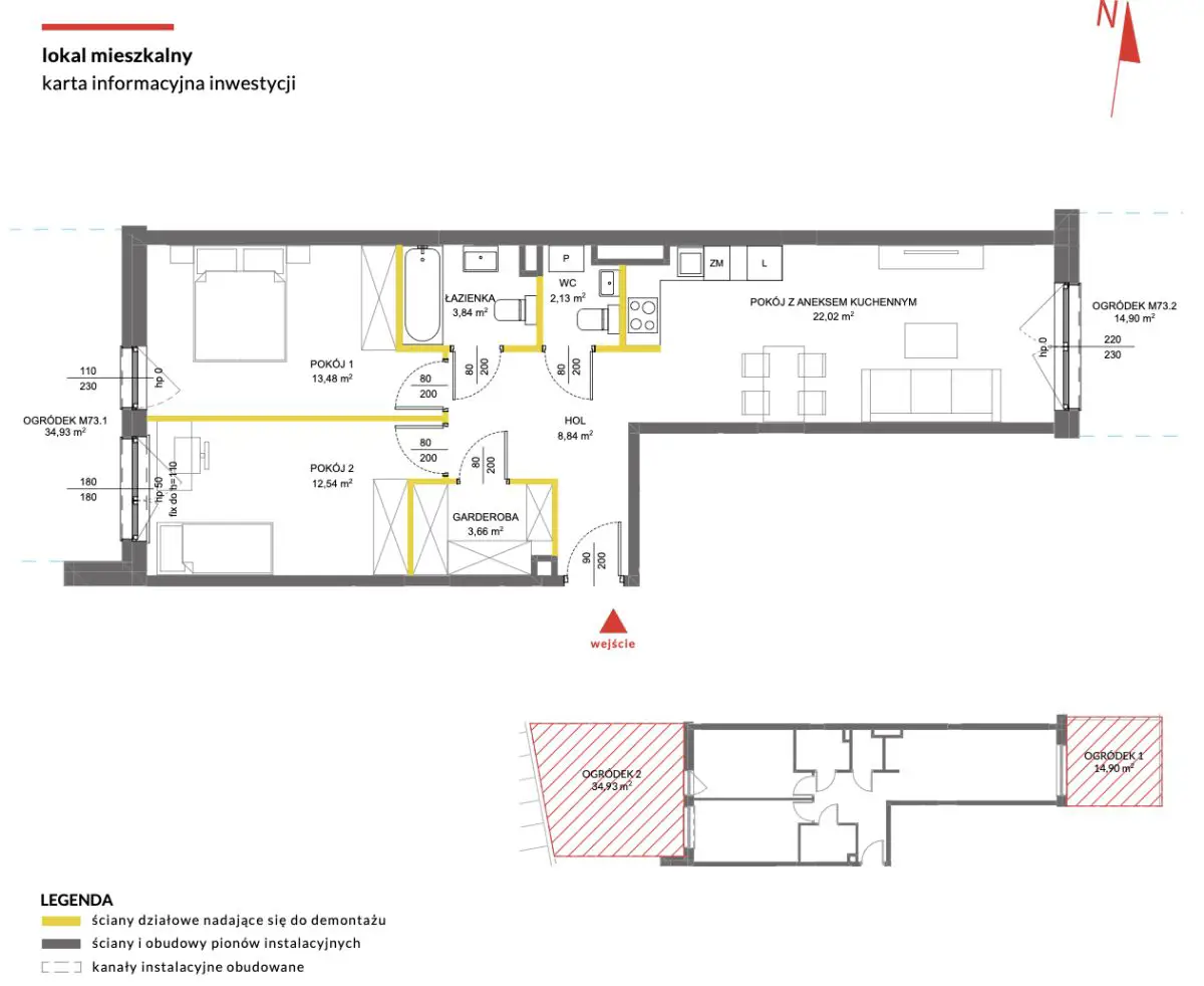 Oddane do użytku z dwoma ogródkami