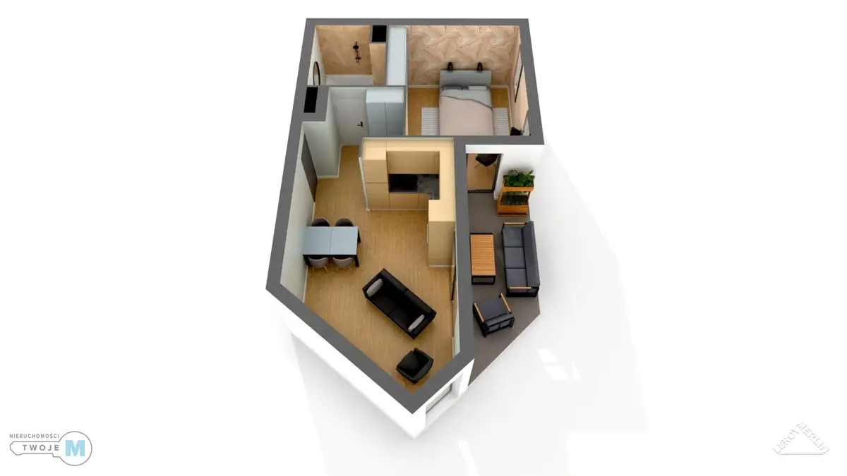 2 pokoje w apartamentowcu z pięknym widokiem