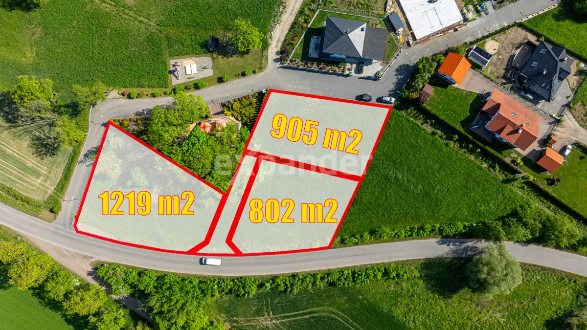 Działka wśród terenów zielonych z ładnymi widokami