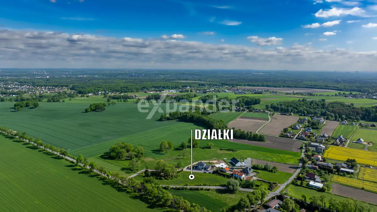 Działka wśród terenów zielonych z ładnymi widokami
