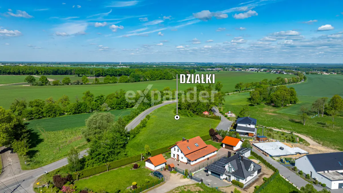 Działka wśród terenów zielonych z ładnymi widokami