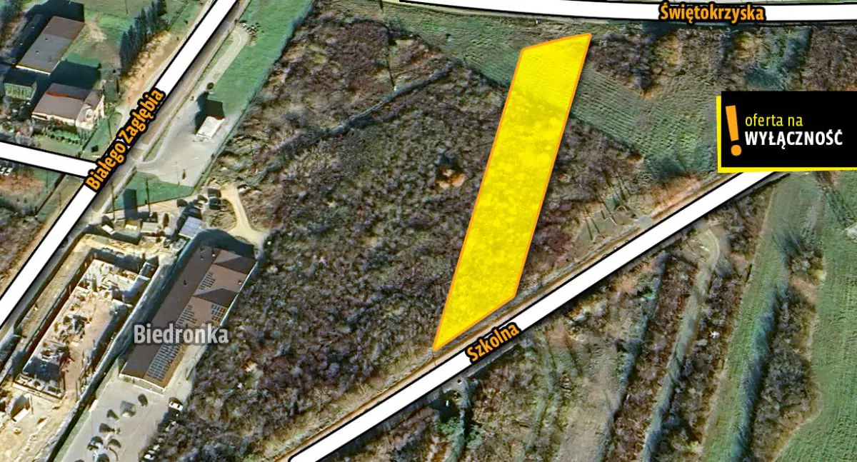 Działka budowlana w Chęcinach