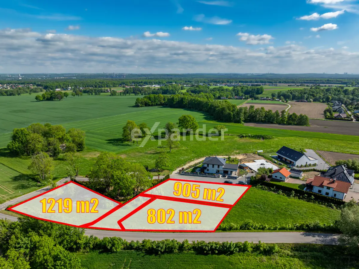 Działka wśród terenów zielonych z ładnymi widokami