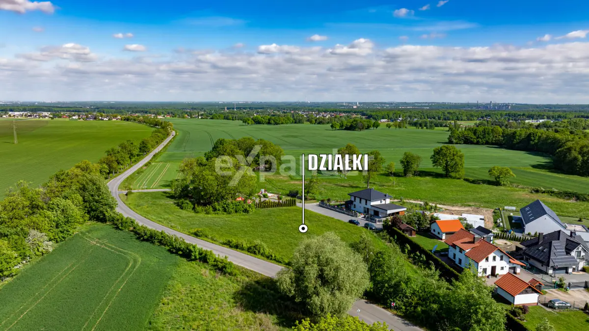 Działka wśród terenów zielonych z ładnymi widokami