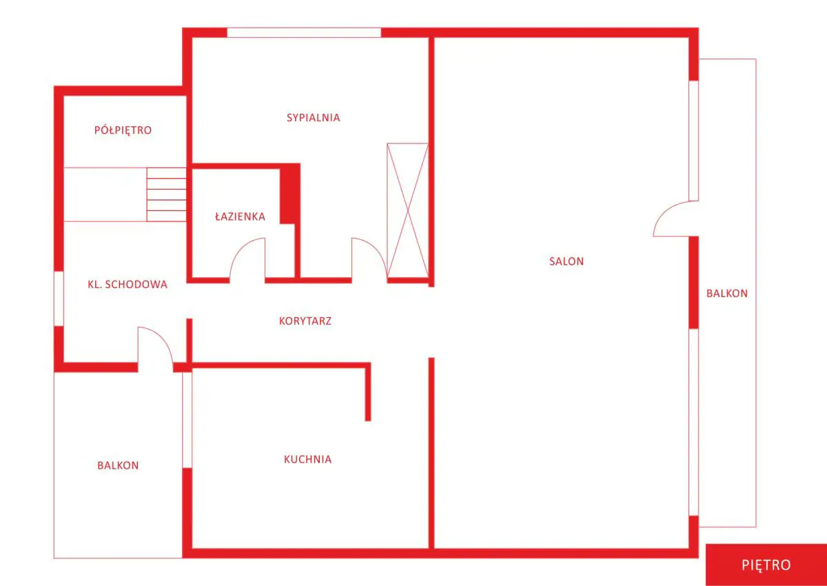 Piętrowy dom w Nowej Wsi Wielkiej