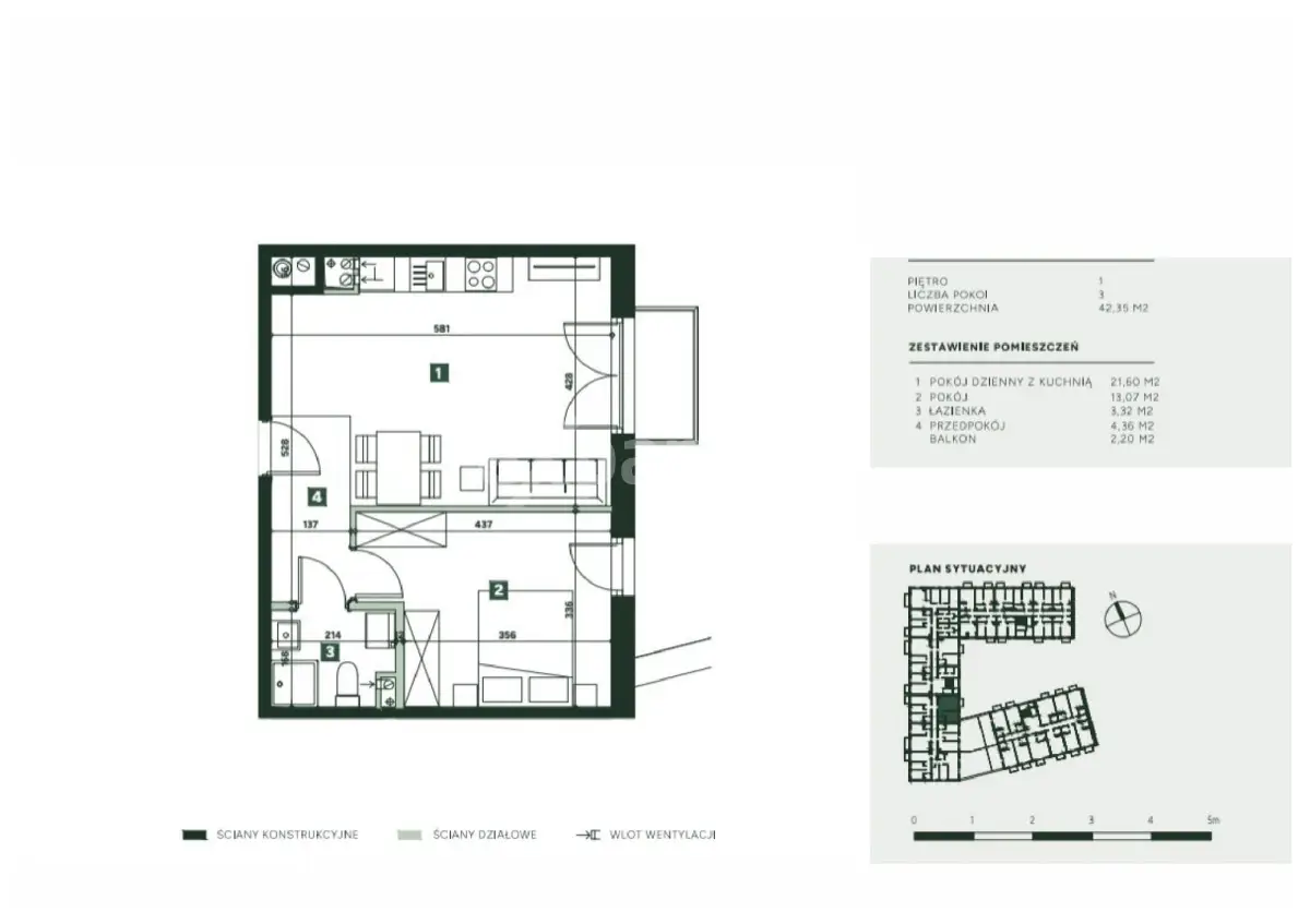Mieszkanie idealne na start 42,35m2