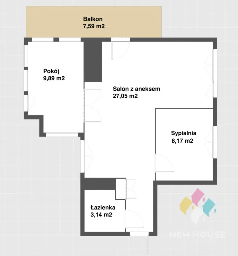 3 pok. z pięknym widokiem, winda