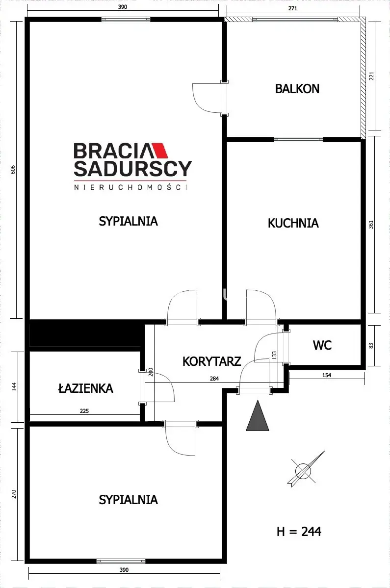 53m2, Krowodrza, ul. Kazimierza Wielkiego