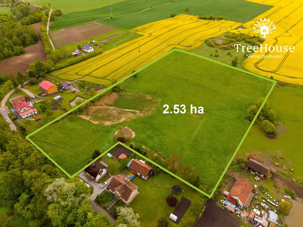 Działka rolno - budowlana w Głotowie z wydanym WZ