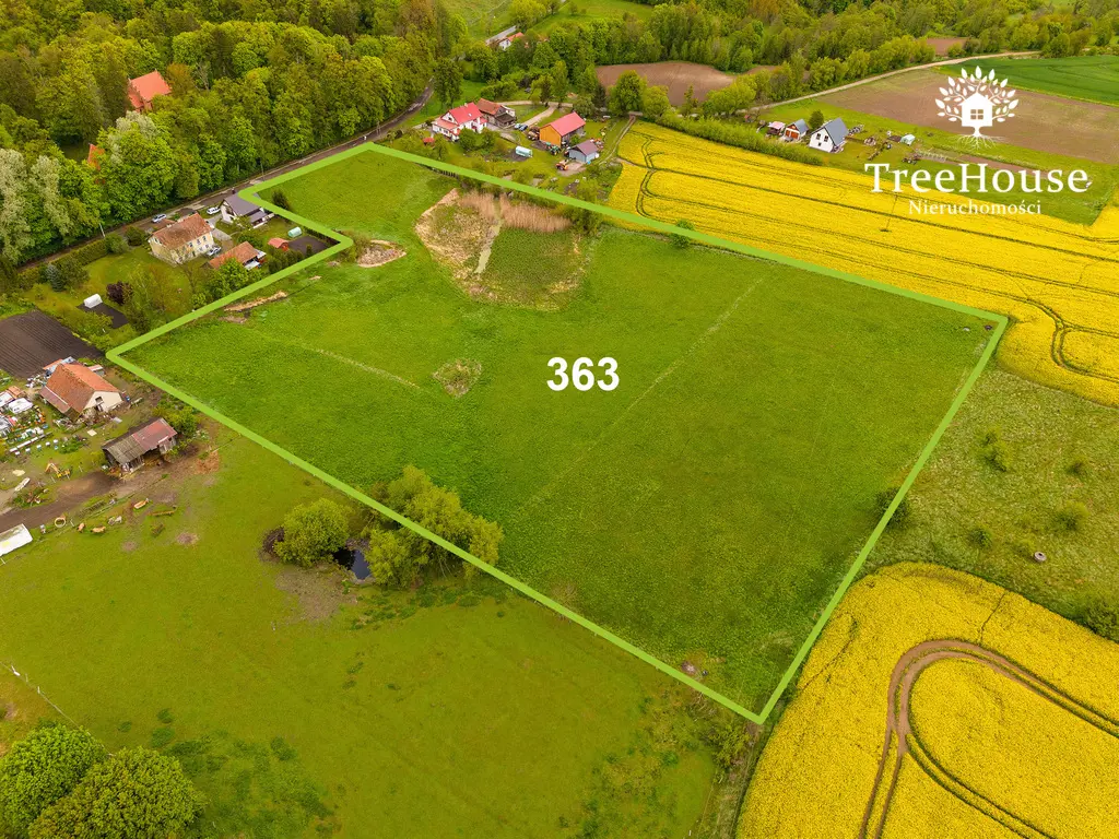 Działka rolno - budowlana w Głotowie z wydanym WZ