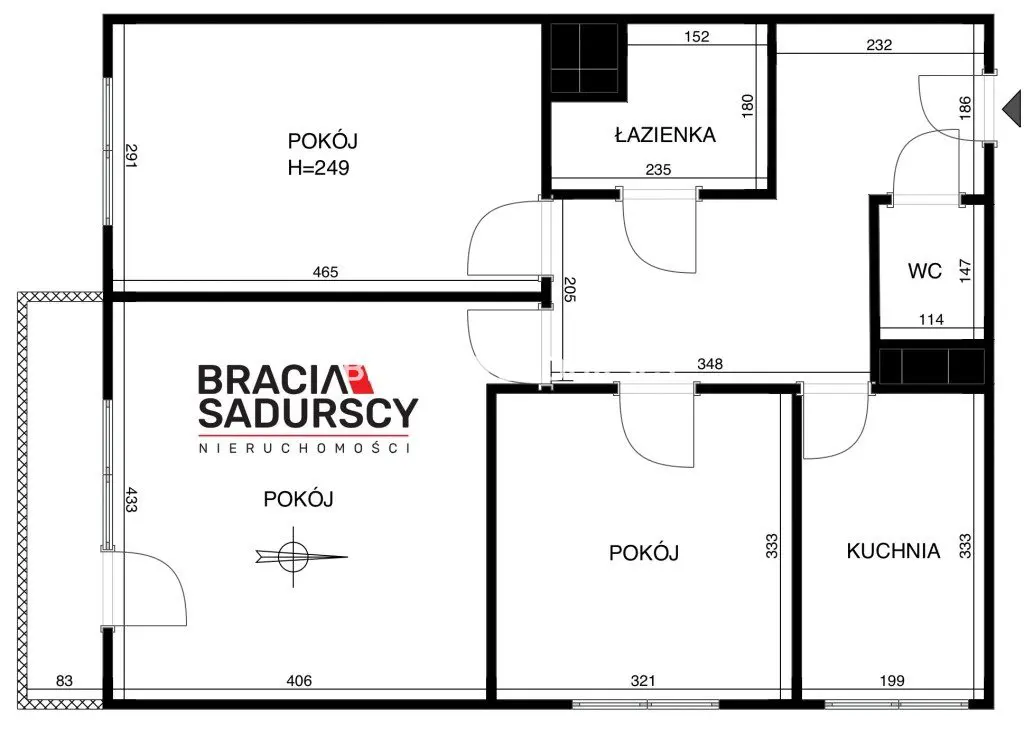 Dębn/Ruczaj 3 pok ok.66m2 widok na Panoramę Krakow
