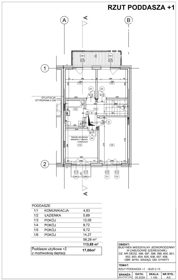Dom w zabudowie szeregowej w Wadągu