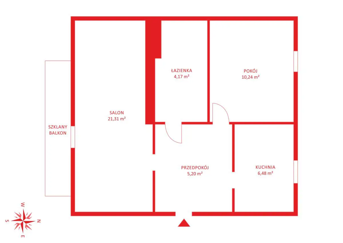 2 niezależne, słoneczne pokoje na Chełmie