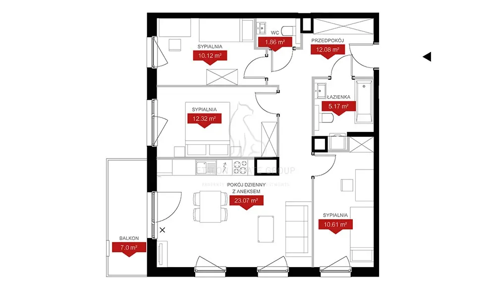 Duże wygodne nowe mieszkanie na Jeżycach