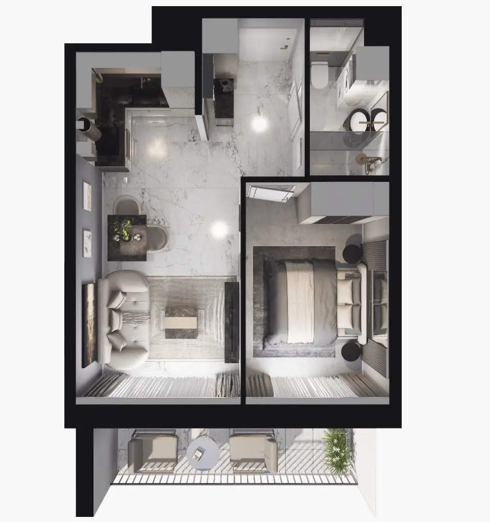 Oddanie pod koniec 2025| Dwupokojowe z balkonem