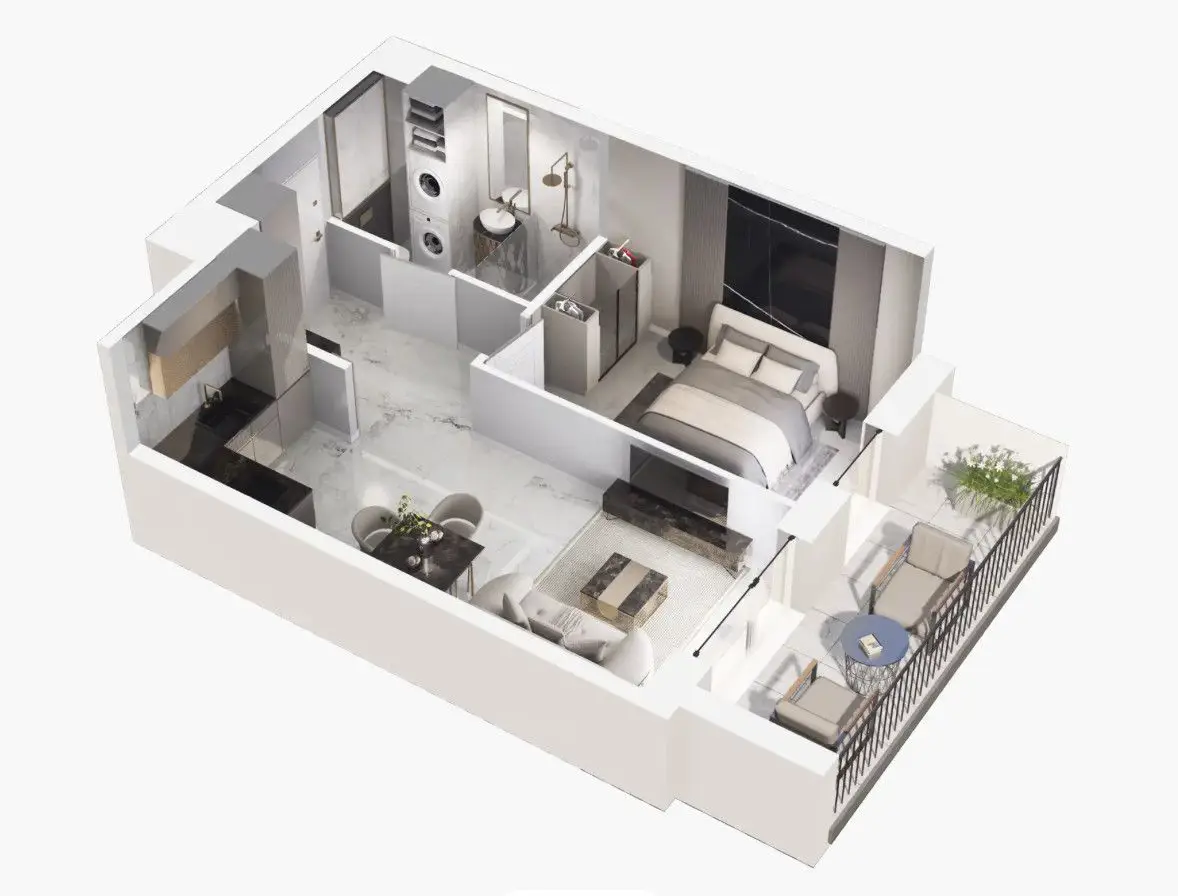 Oddanie pod koniec 2025| Dwupokojowe z balkonem