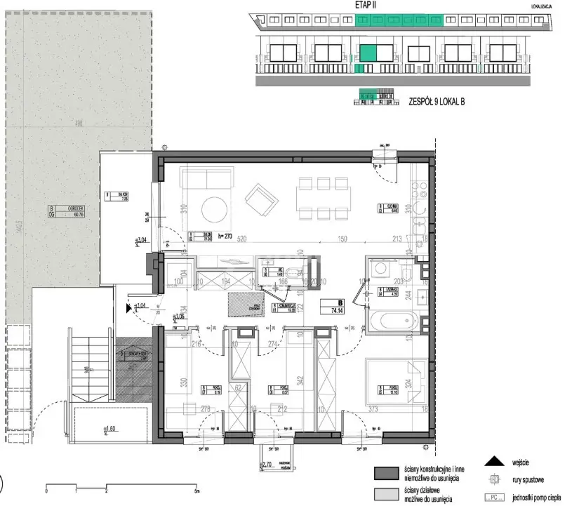 Segment z ogródkiem w zabudowie bliźniaczej