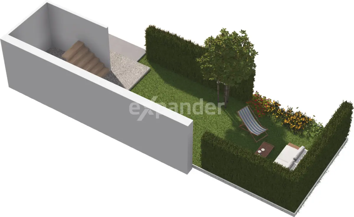 Segment z ogródkiem w zabudowie bliźniaczej