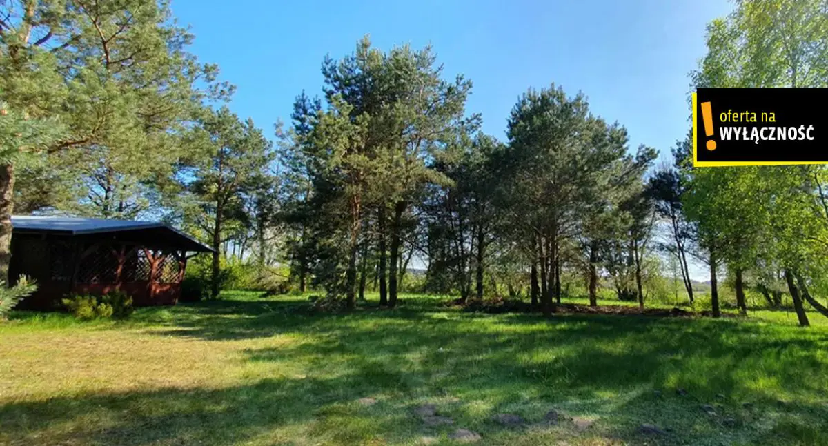 Działka budowlana z domkiem, rzeka, cisza, natura