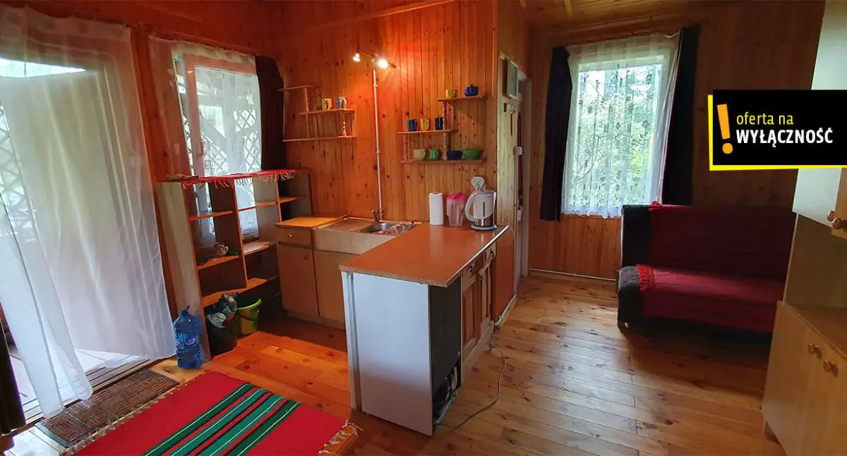 Działka budowlana z domkiem, rzeka, cisza, natura