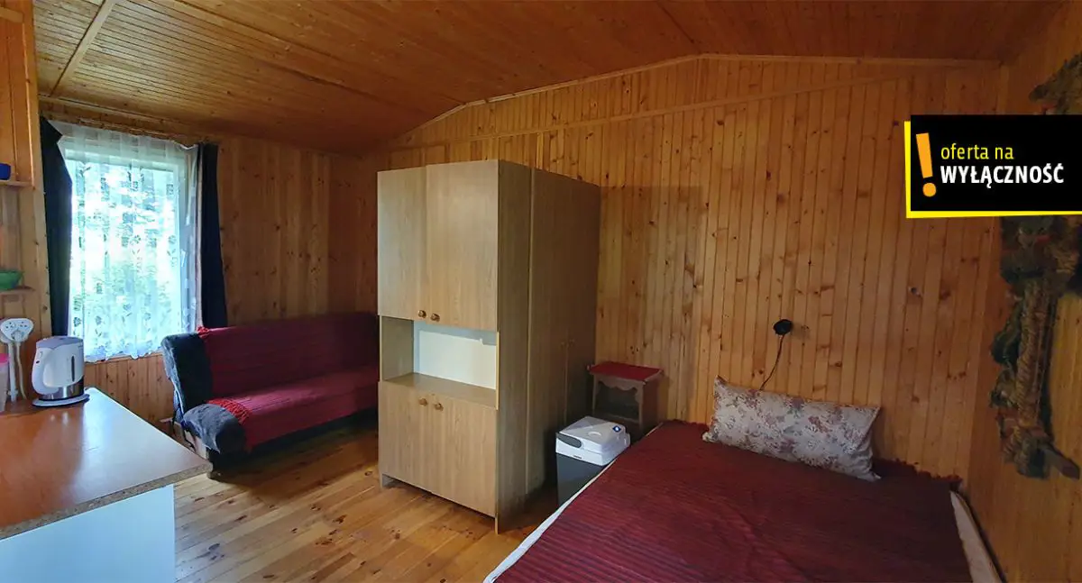 Działka budowlana z domkiem, rzeka, cisza, natura