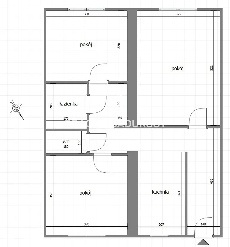 3 pok w samym centrum ul. Krowoderska