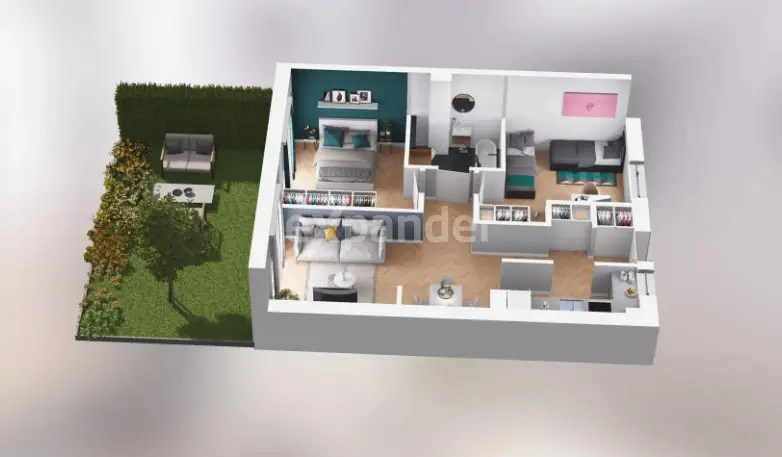 Mieszkanie z ogródkiem w zabudowie bliźniaczej