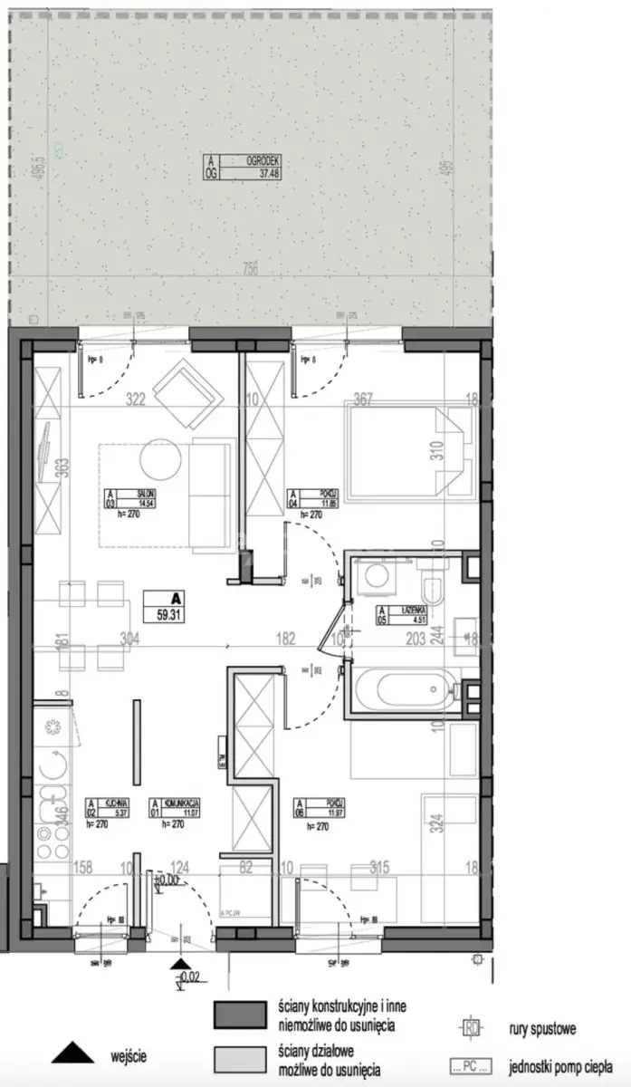 Mieszkanie z ogródkiem w zabudowie bliźniaczej
