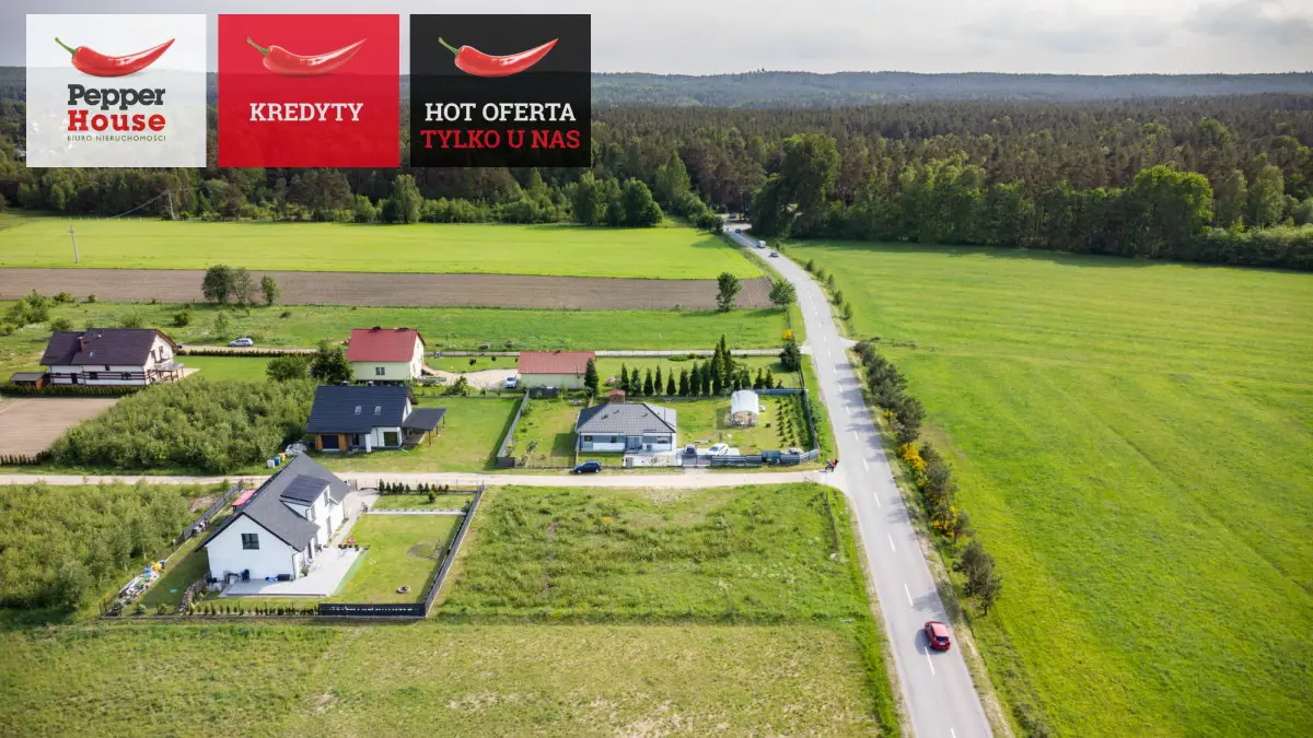 Działka w cichej, zielonej okolicy blisko jeziora