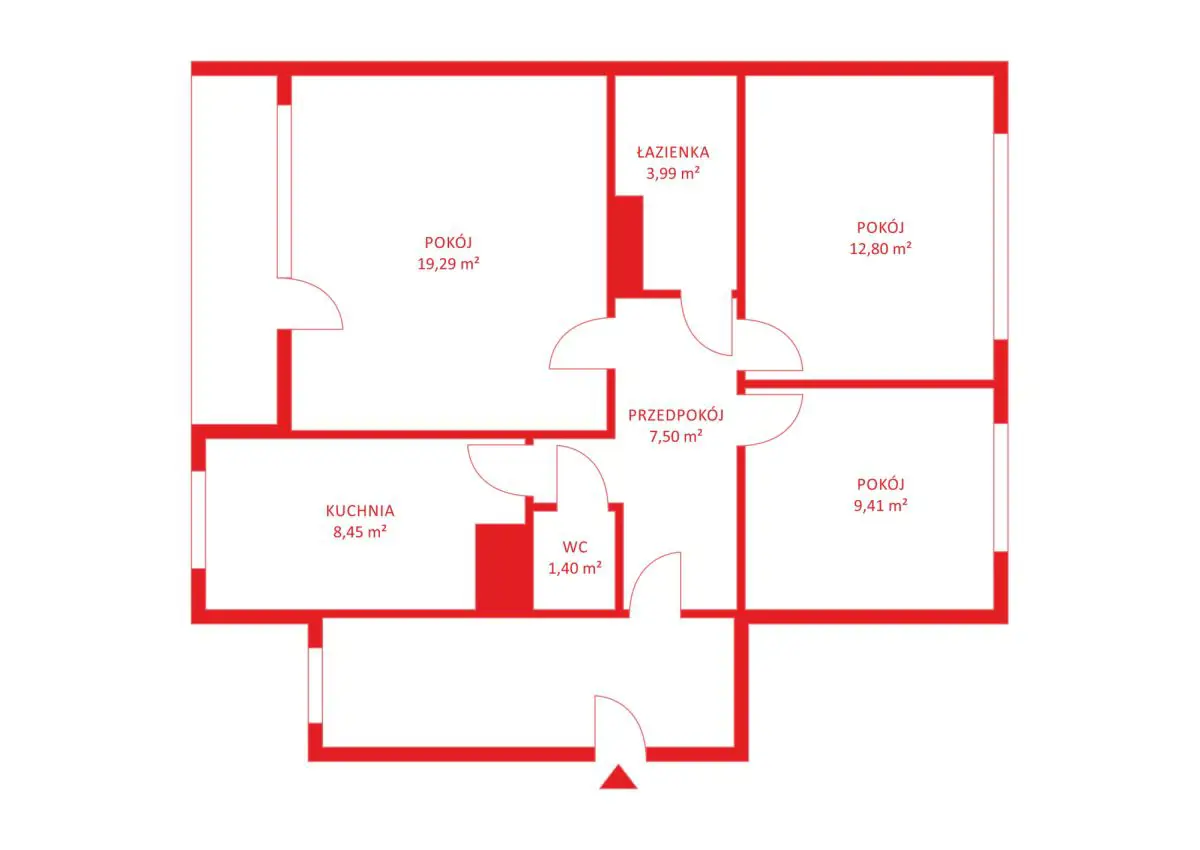 4 pokoje cicho i zielono parking loggia do remont