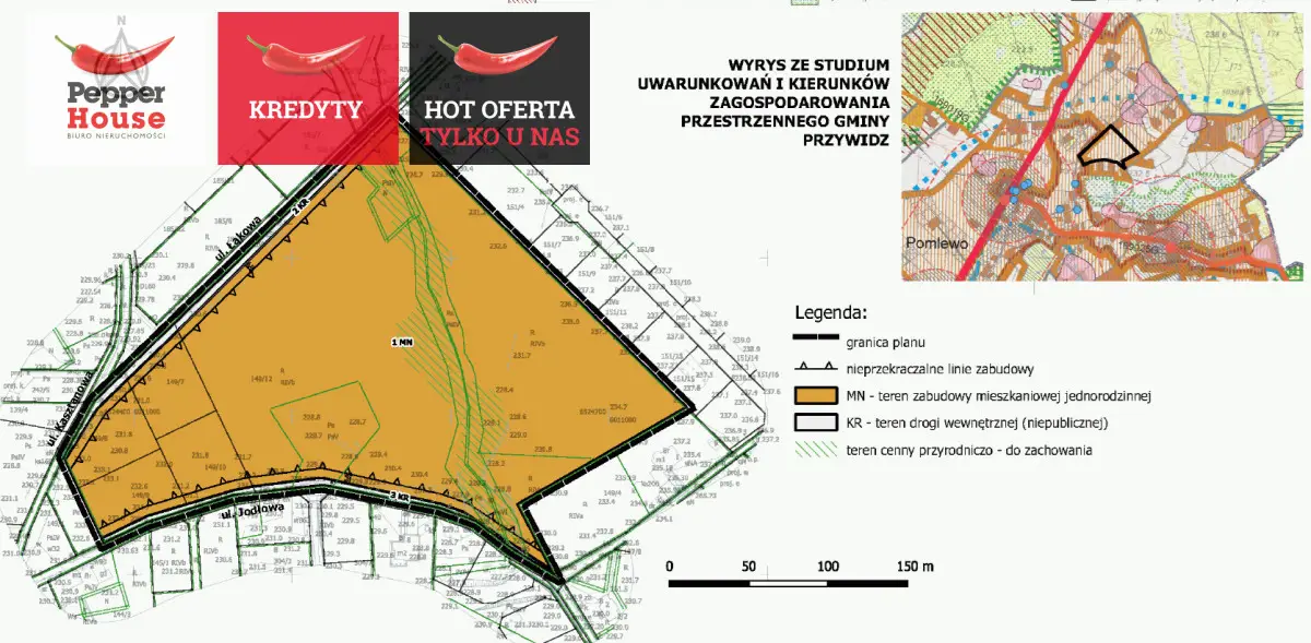 Działka 1205m2 oferta domu za 210tys. zł.