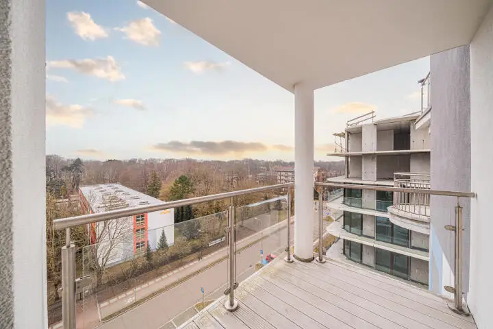 Apartament z pięknym widokiem na park nadmorski