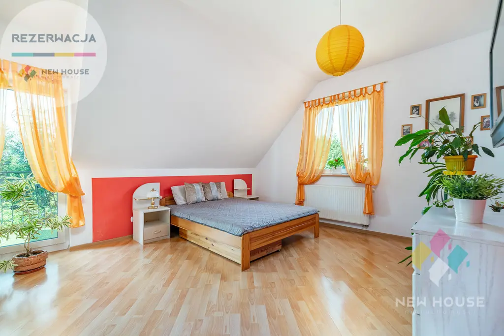 Dom jednorodzinny w Gadach z tarasem, ogrodem.