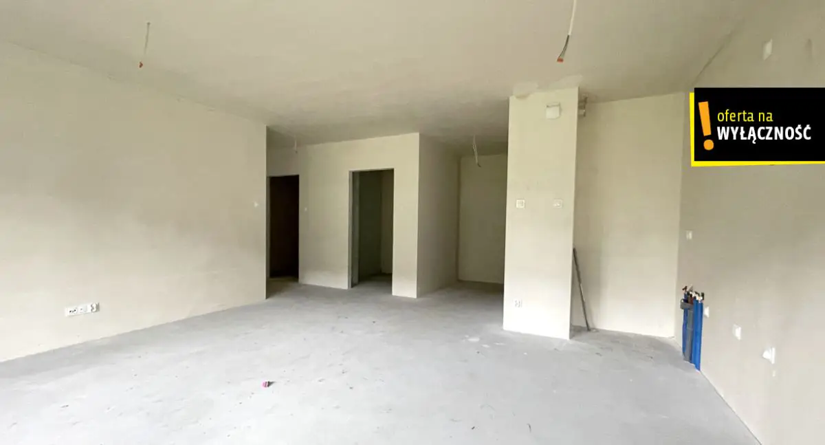 4 pokoje w stanie deweloperskim, ogródek 82,38 m²