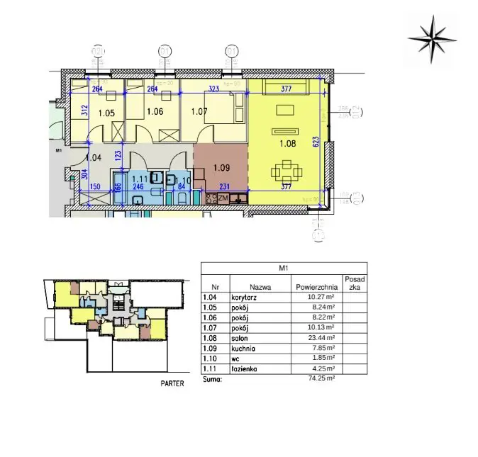 Mieszkanie z Imponującą Wysokością Pomieszczeń