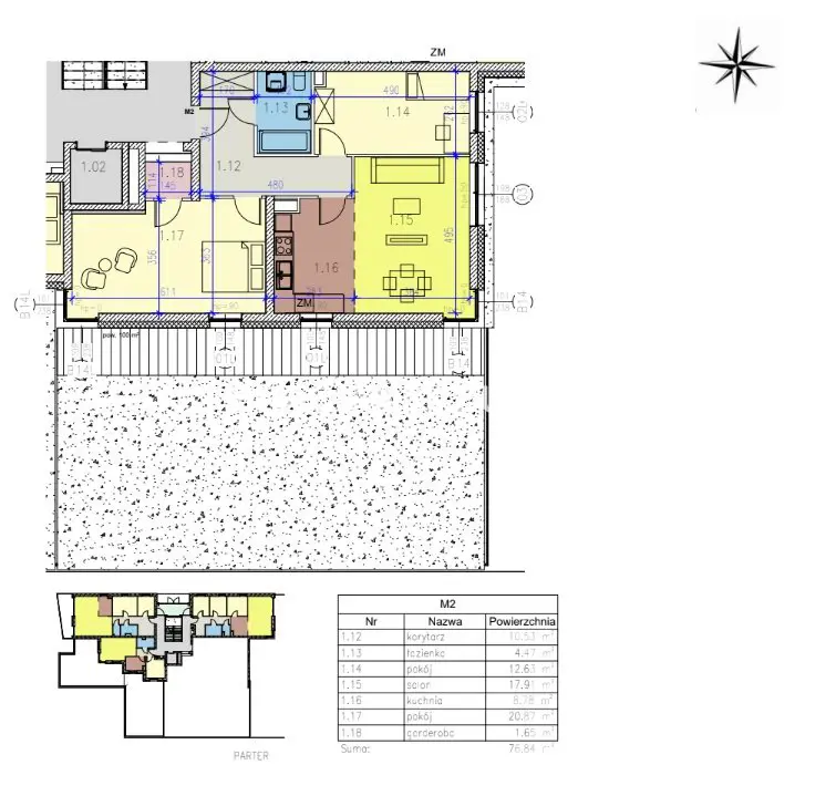 Mieszkanie z Imponującą Wysokością Pomieszczeń