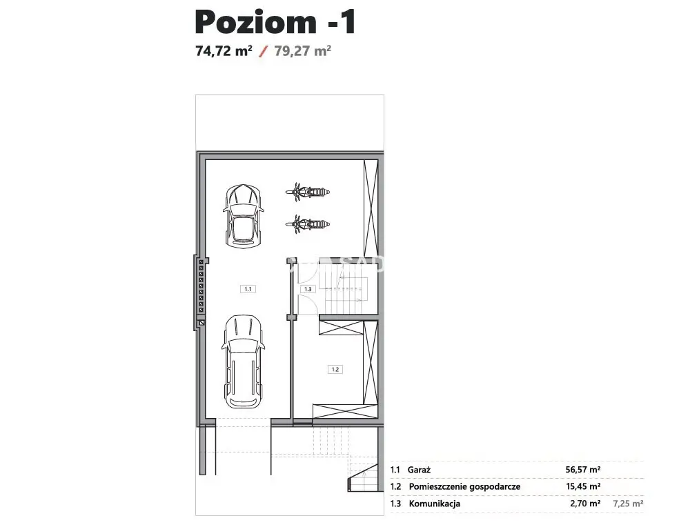 Bliźniak z garażem i ogrodem - 245,38 m2