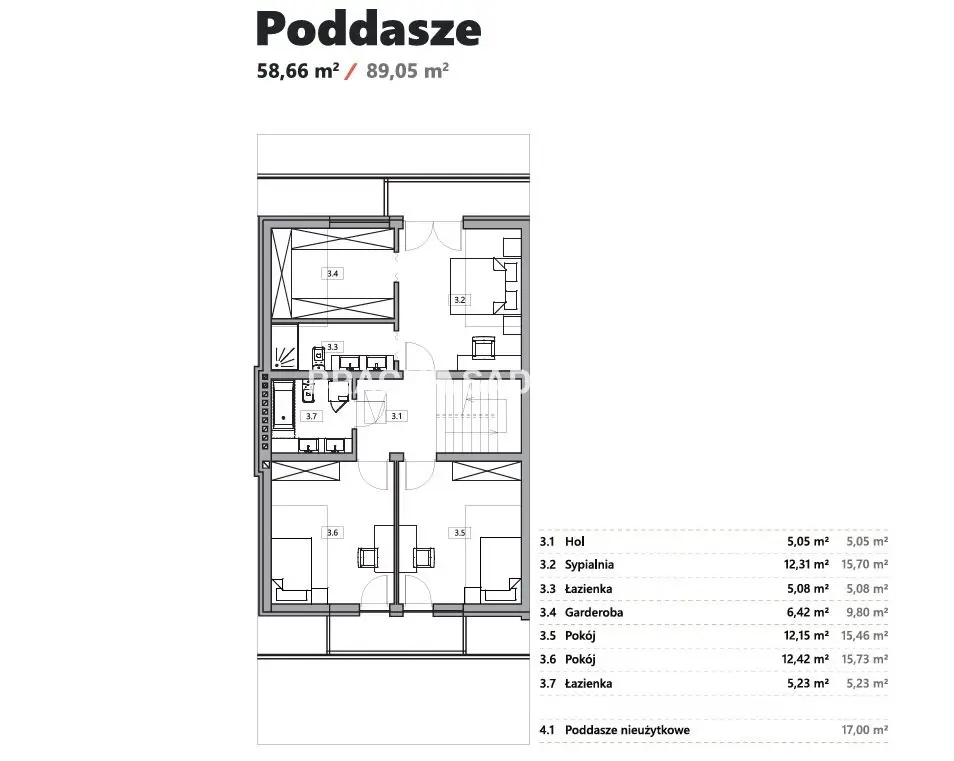 Bliźniak z garażem i ogrodem - 245,38 m2