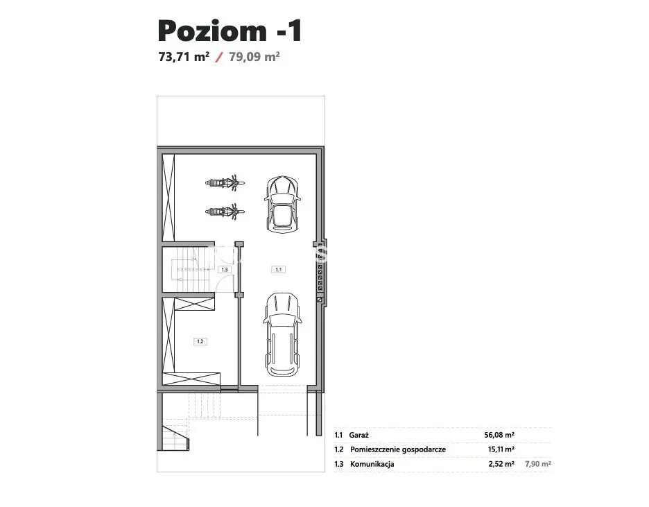 Bliźniak z garażem i ogrodem - 245,38 m2