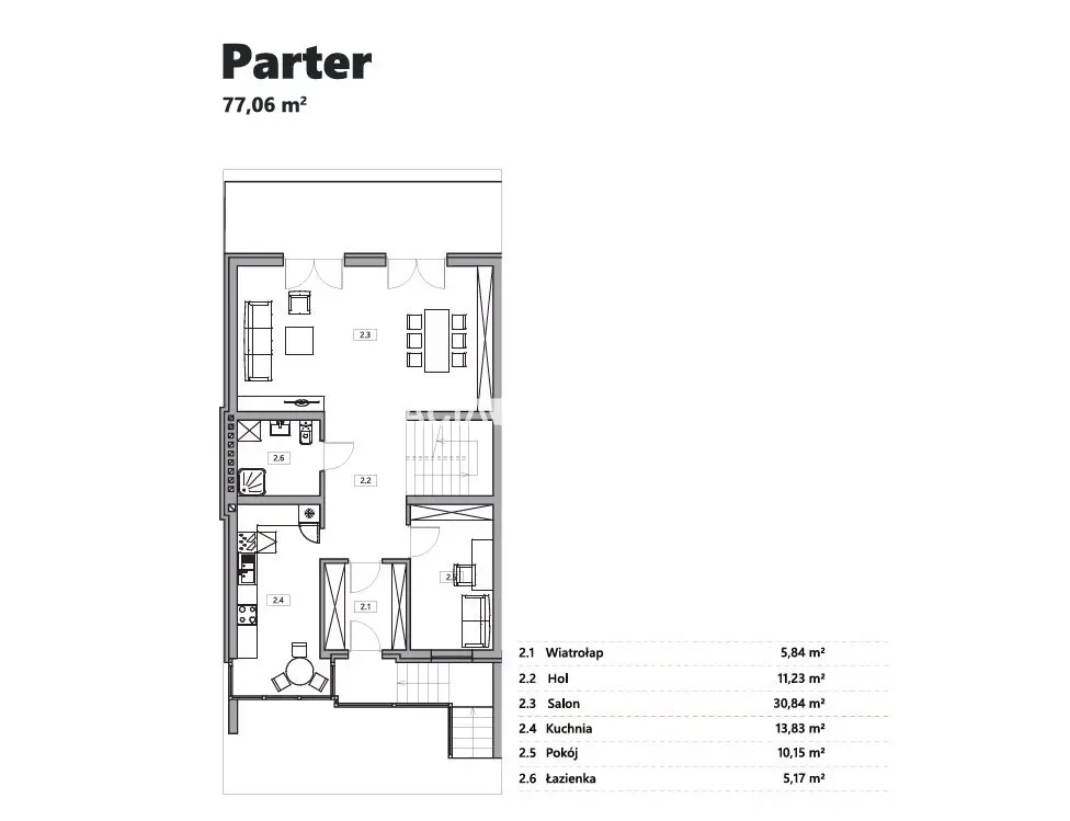 Bliźniak z garażem i ogrodem - 245,38 m2