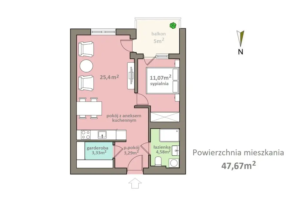 Mieszkanie 48 m² na sprzedaż - Kołobrzeg