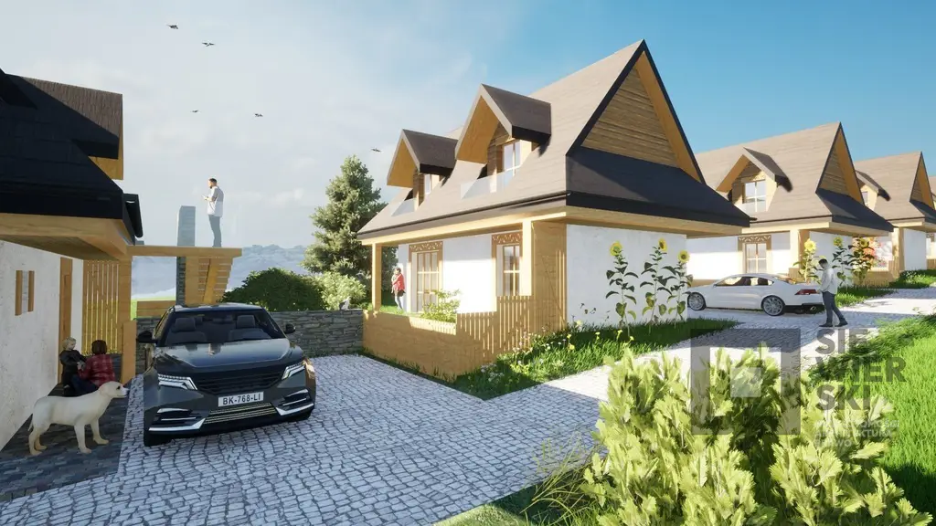 Pozwolenie na budowę 5 domów-10 apartamentów